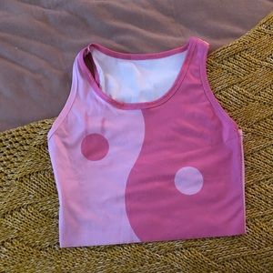 Ribbed yin yang tank